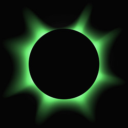 circle illuminate light frame with color gradient vector image