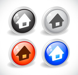 color 3d buttons for web vector image