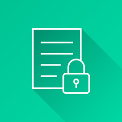 Data security - icon for graphic and web vector