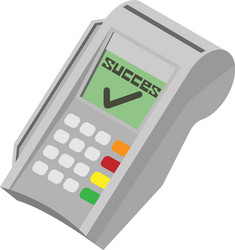 payment pos terminal icon isometric style vector