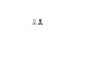 support man line and glyph icon call vector image