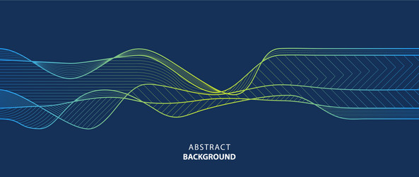 Abstract Wavy Color Lines Background vector