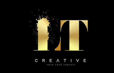 Lt l t black and white lines letter logo design Vector Image