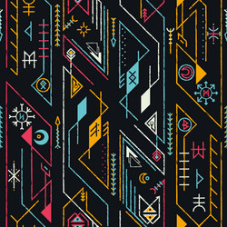 Nordic Rune Pattern vector image