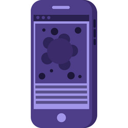shared hosting icon mobile phone isolated vector image