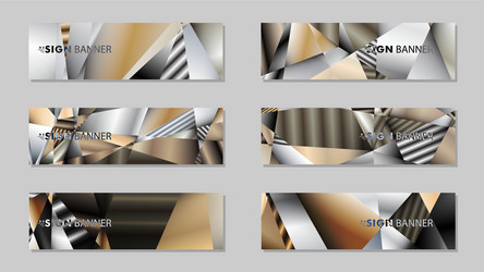 abstract rectangle banner with a background vector image