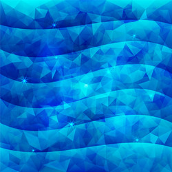 Abstract triangle pattern water background vector