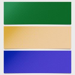 Halftone dot pattern banner background - graphic vector