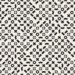 Random shapes seamless pattern modern vector