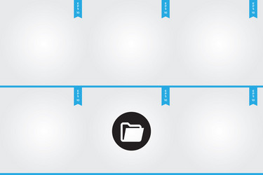 folder icon simple sign for web site and mobile vector image