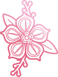 Pink flower design Royalty Free Vector Image - VectorStock