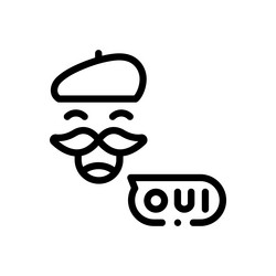 frequency icon thin linear style design isolated vector image