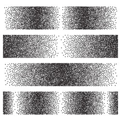 Geometric Halftone Gradient Patterns vector image