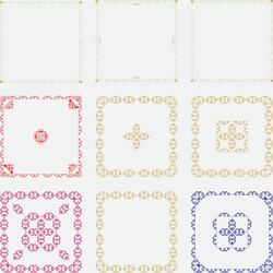 Set of decorative frames vector