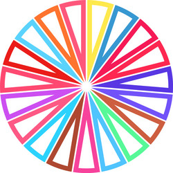 simple pie chart-graph and diagram circle vector image