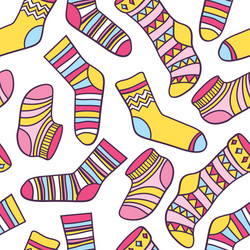 Abstract Sock Pattern vector