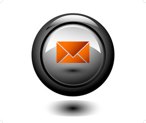 E-mail round button vector