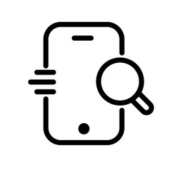 explore inbox magnifier mobile search send message vector image