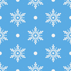 red seamless snowflake pattern eps10 vector image
