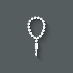 rosary design element vector