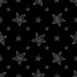 seamless pattern with flowers vector image