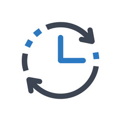 time loop icon vector image