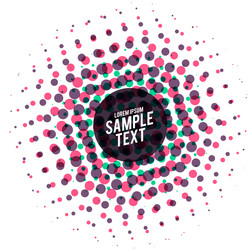 abstract colorful dots halftone background vector image