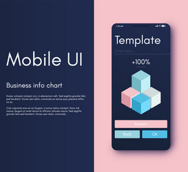 Mobile application interface ui design vector