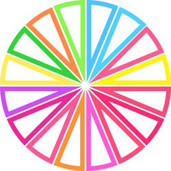 simple pie chart-graph and diagram circle vector image
