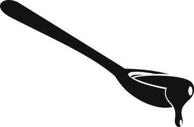 Spoon of honey icon simple style vector