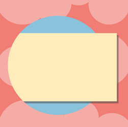 design business empty template isolated minimalist vector image