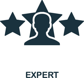 Expert icon simple element from consulting vector