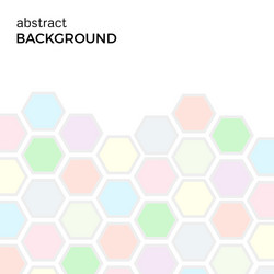 abstract background with color hexagons vector image