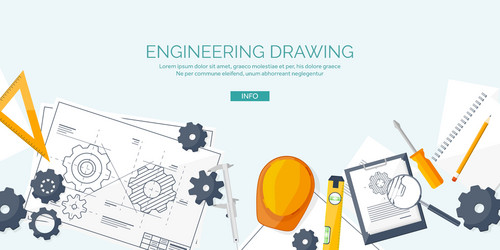 engineering and architecture vector image