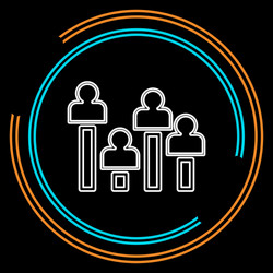 Exit poll concept icon element vector