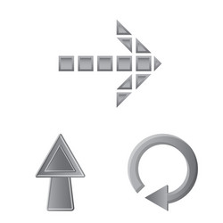 isolated object of element and arrow sign vector image