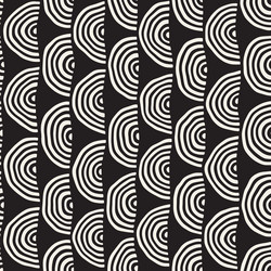 monochrome minimalistic seamless pattern with arcs vector image