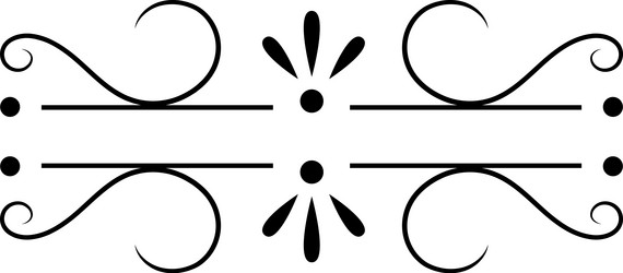 symmetrical horizontal double lines with central vector image