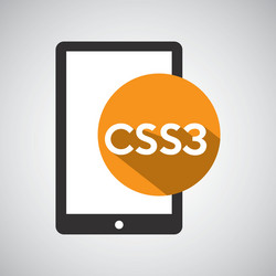 web development smartphone css3 vector image