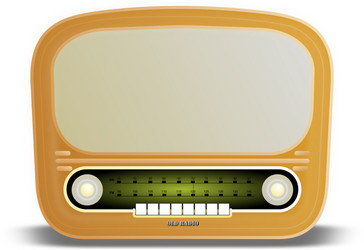 Old radio Royalty Free Vector Image - VectorStock