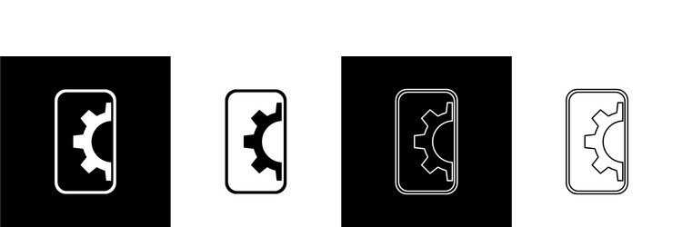 set software web development programming concept vector image