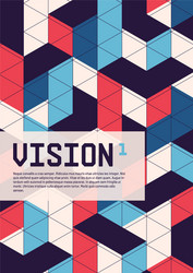 Isometric Abstract Background vector image