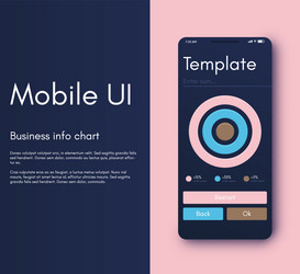 mobile application interface ui design vector image