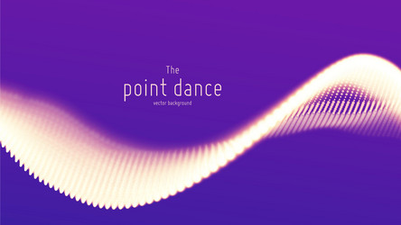 abstract violet particle wave points array vector image