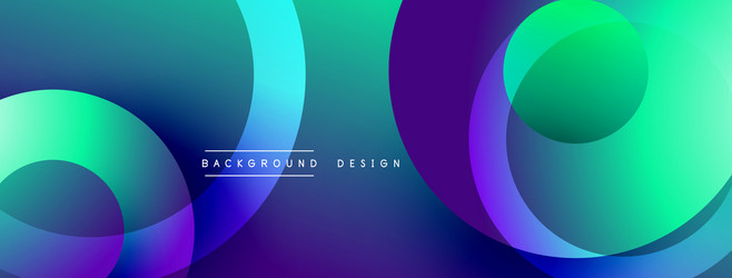 background design with overlapping circular vector image