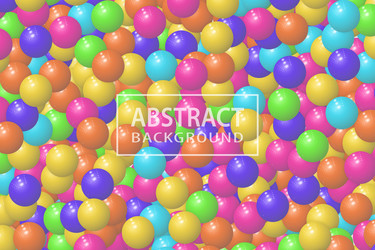 abstract background with realistic 3d sphere vector image
