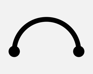 Arc Connection Point Icon vector image