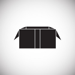 box icon on background for graphic and web design vector image