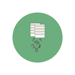In flat design of documents Royalty Free Vector Image