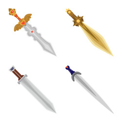 isolated object sword and dagger sign vector image
